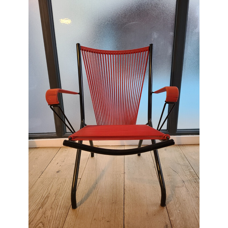 Vintage folding armchair by André Monpoix