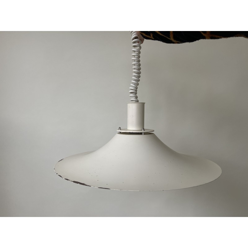 Mid century white pendant lamp, Denmark 1960s