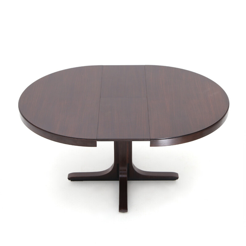 Vintage round extendable table by Giovanni Ausenda for Stilwood, 1960s