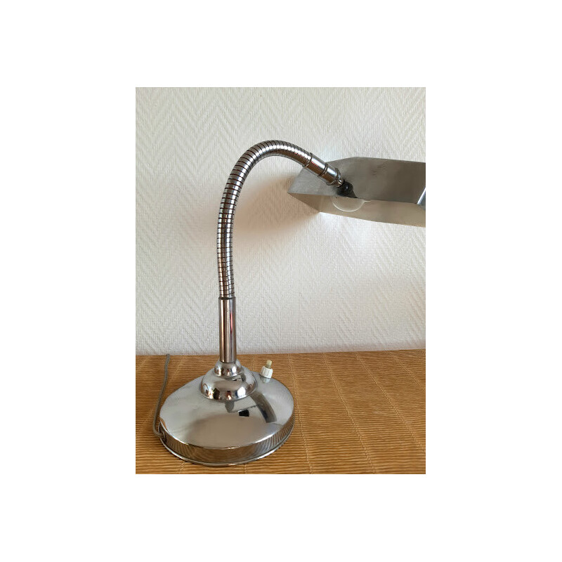 Vintage desk lamp with flexible arm, 1940