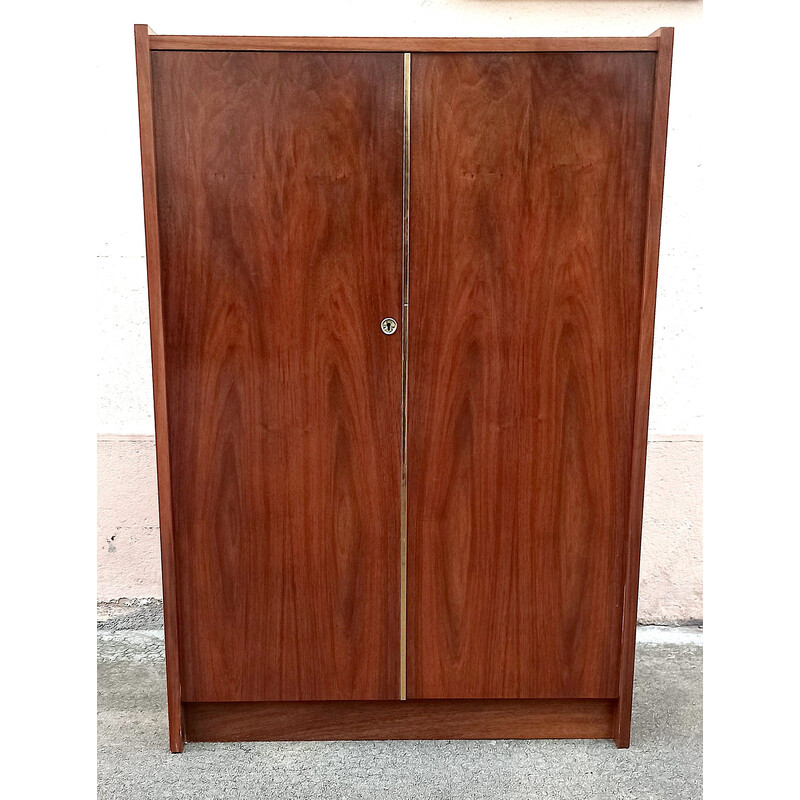 Vintage walnut storage cabinet, 1960