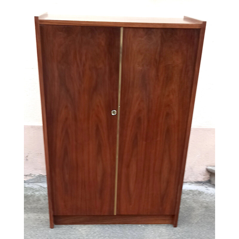 Vintage walnut storage cabinet, 1960