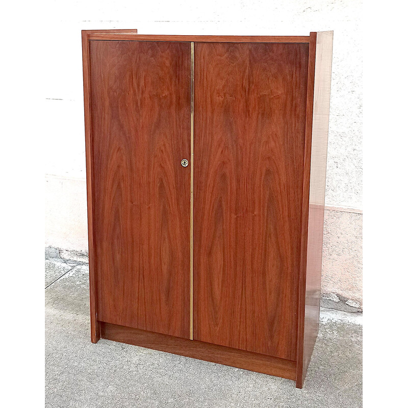 Vintage walnut storage cabinet, 1960