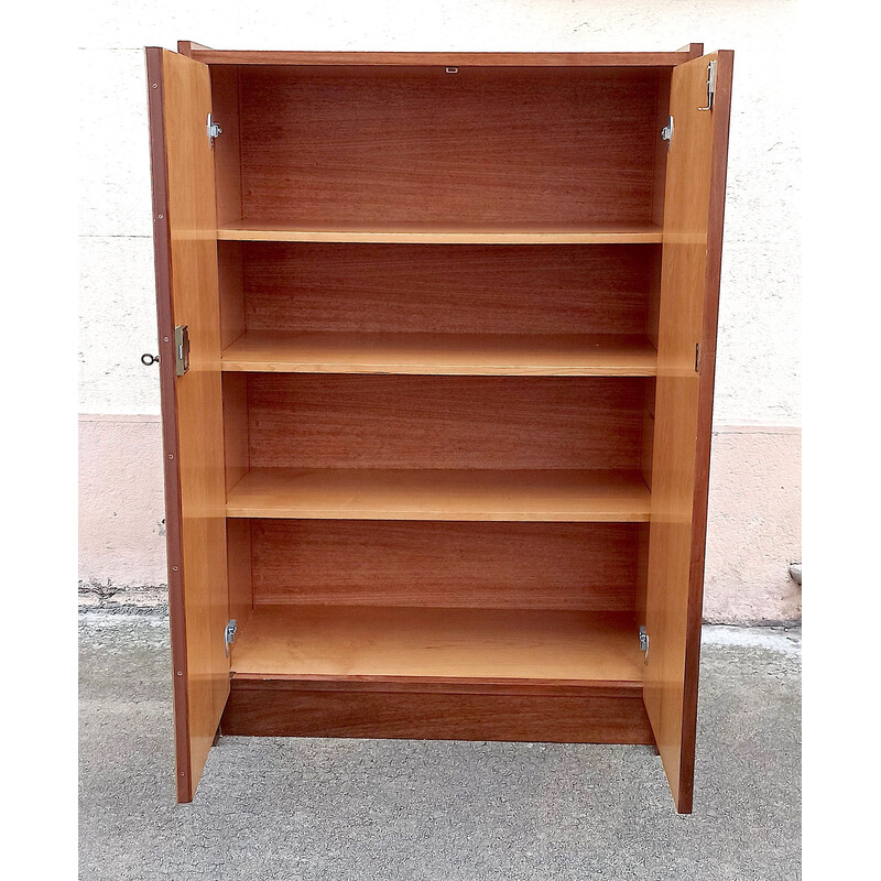 Vintage walnut storage cabinet, 1960