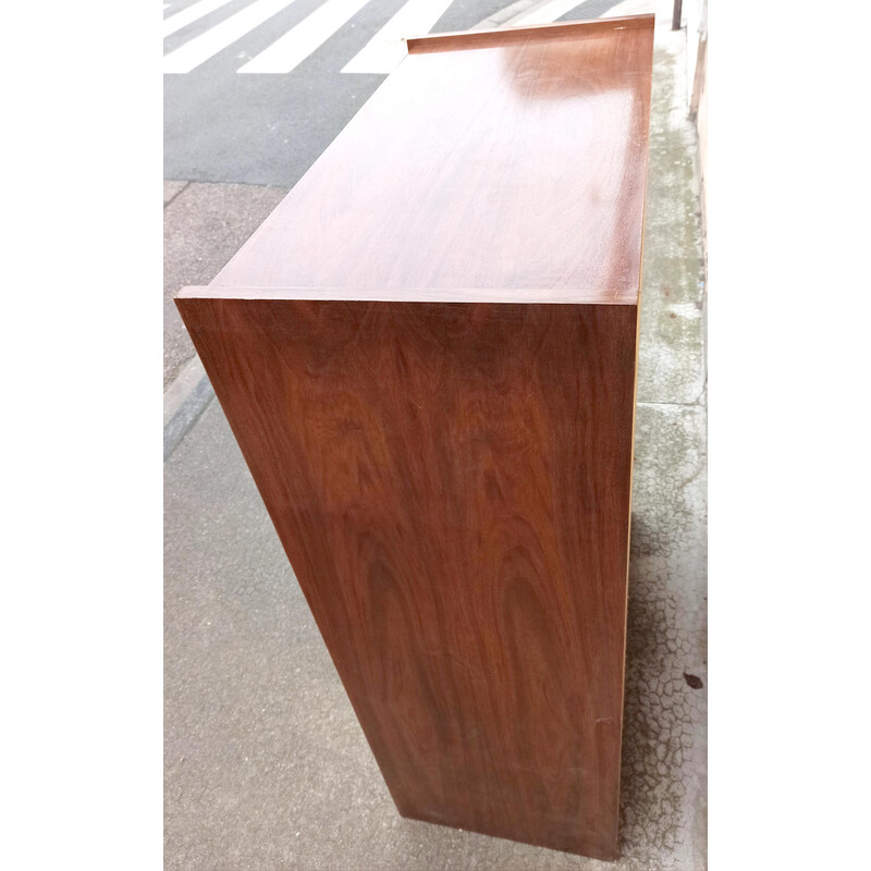 Vintage walnut storage cabinet, 1960