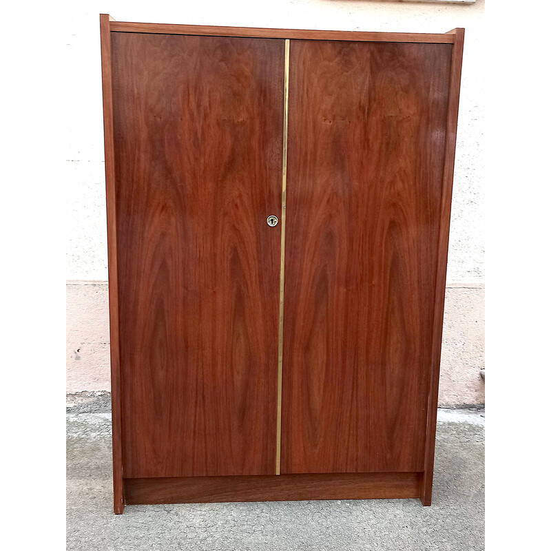 Vintage walnut storage cabinet, 1960