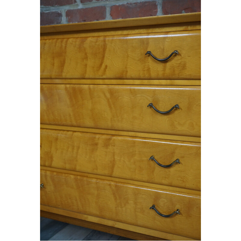 Vintage chest of drawers in lemon tree - 1960s