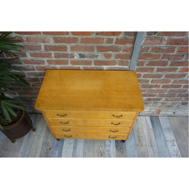 Vintage chest of drawers in lemon tree - 1960s