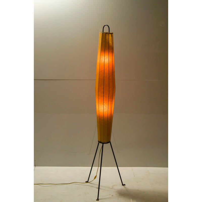 Vintage Lugano vloerlamp van H Klingele voor Artimeta Soest, 1957