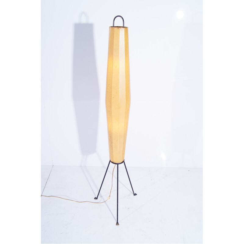 Vintage Lugano floor lamp by H Klingele for Artimeta Soest, Holland 1957s