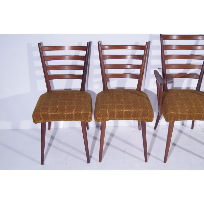 Ensemble de 6 chaises vintage en teck par Cees Braakman pour Pastoe, Pays-Bas 1950