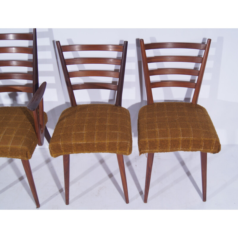 Set of 6 vintage teak chairs by Cees Braakman for Pastoe, Netherlands 1950s