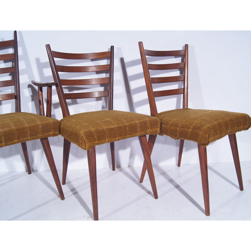 Ensemble de 6 chaises vintage en teck par Cees Braakman pour Pastoe, Pays-Bas 1950