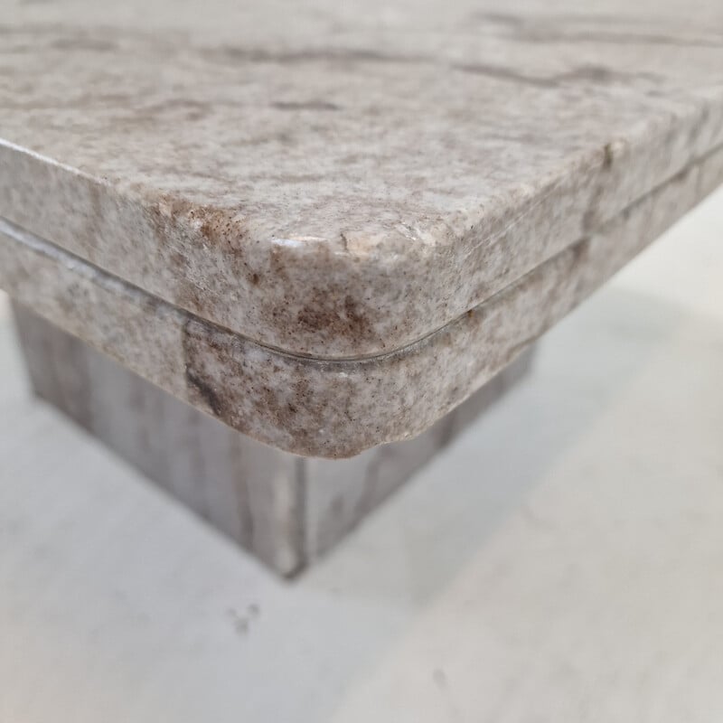 Vintage granite coffee table, Italy 1980s