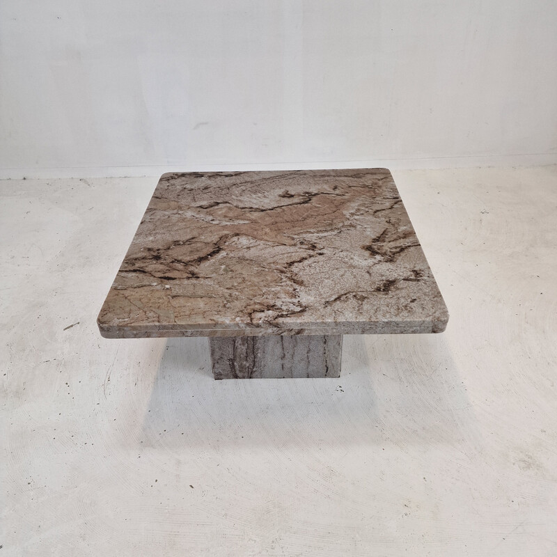 Table basse vintage en granit, Italie 1980