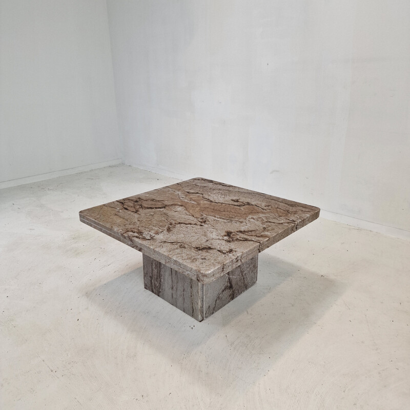 Vintage granite coffee table, Italy 1980s