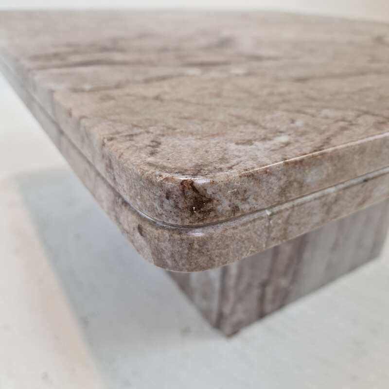 Vintage granite coffee table, Italy 1980s