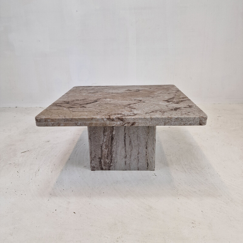 Vintage granite coffee table, Italy 1980s