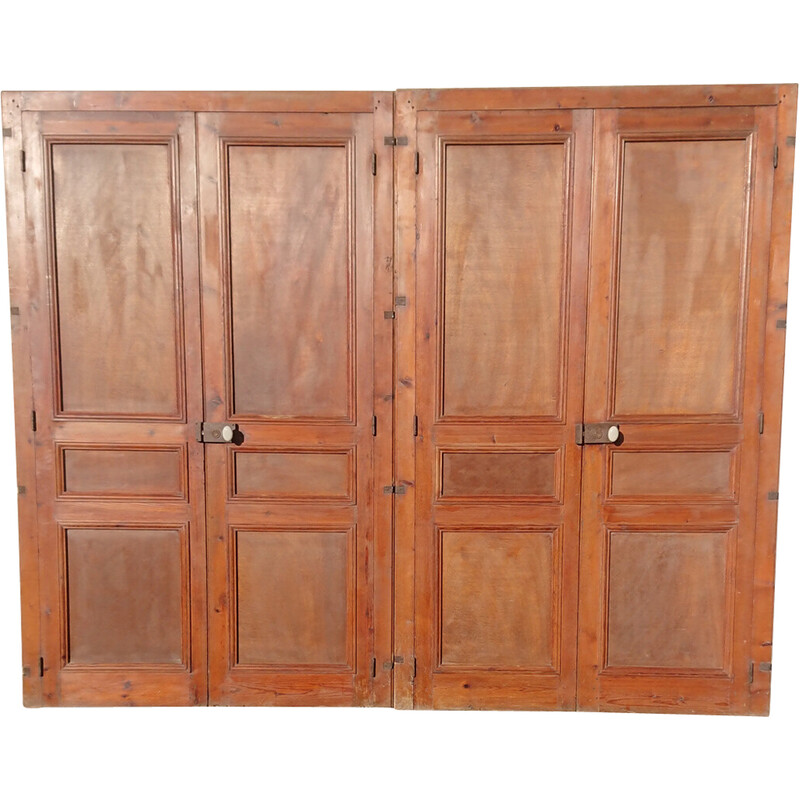 Vintage double communication doors