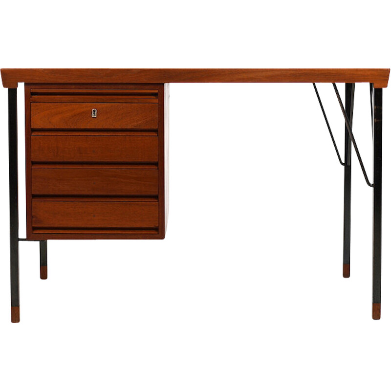 Vintage desk by Peter Hvidt and Orla Molgaard-Nielsen for Søborg Møbelfabrik, Denmark 1960s