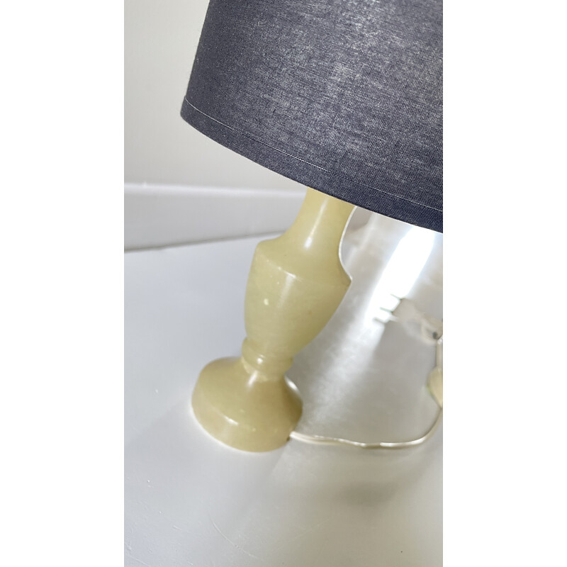 Vintage foot lamp in alabaster stone