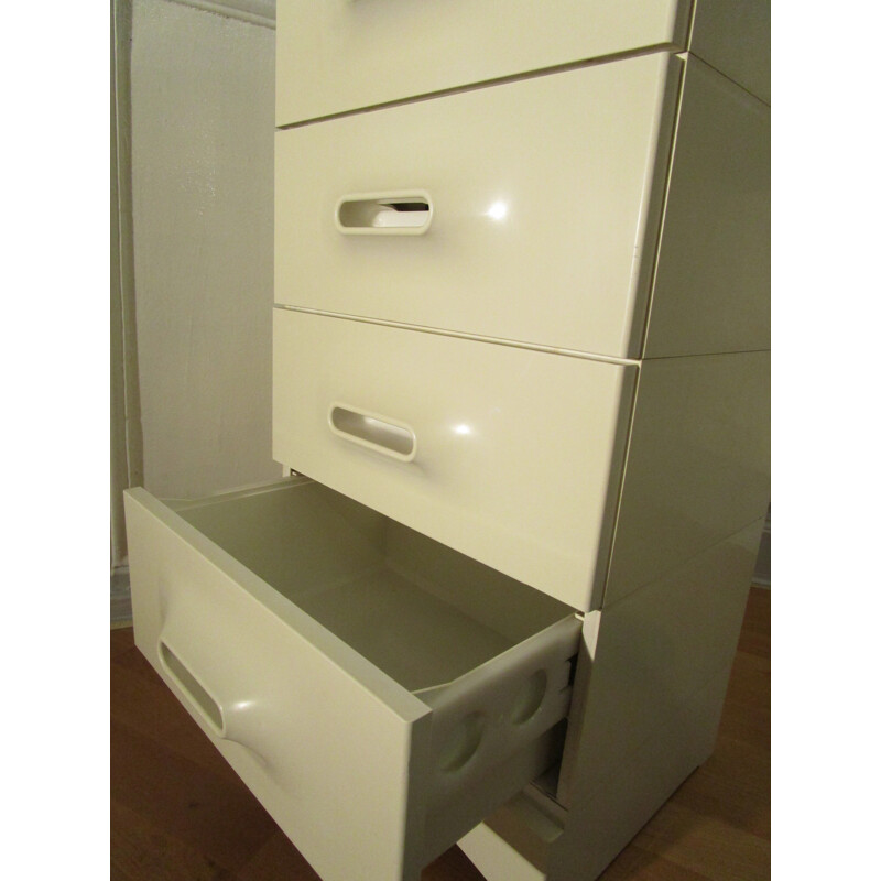 White chiffonier by Marc Held - 1970s