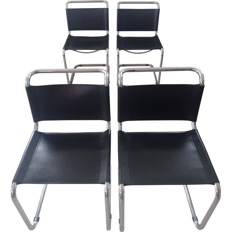 Conjunto de 4 cadeiras vintage modelo Spoletto de Bersanelli, 1971