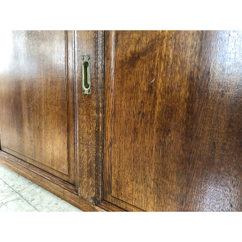 Vintage solid oak panel door