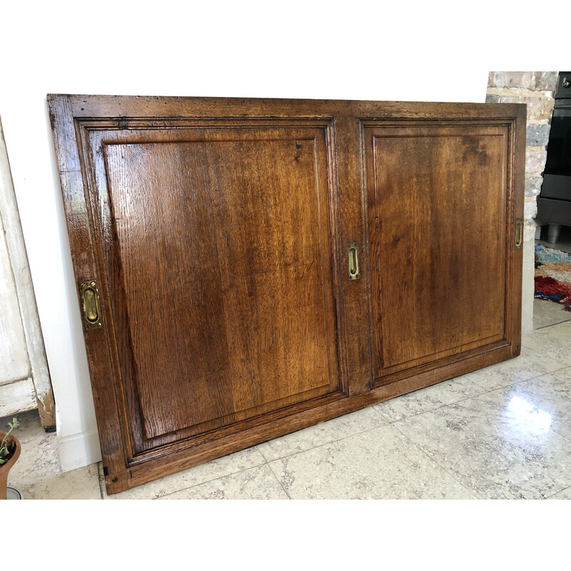 Vintage solid oak panel door