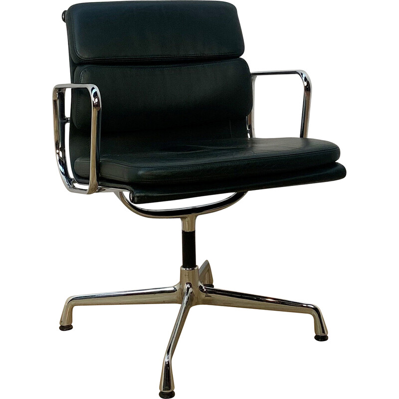 Cadeira de braços Vintage Soft Pad Ea208 de Charles e Ray Eames para Vitra