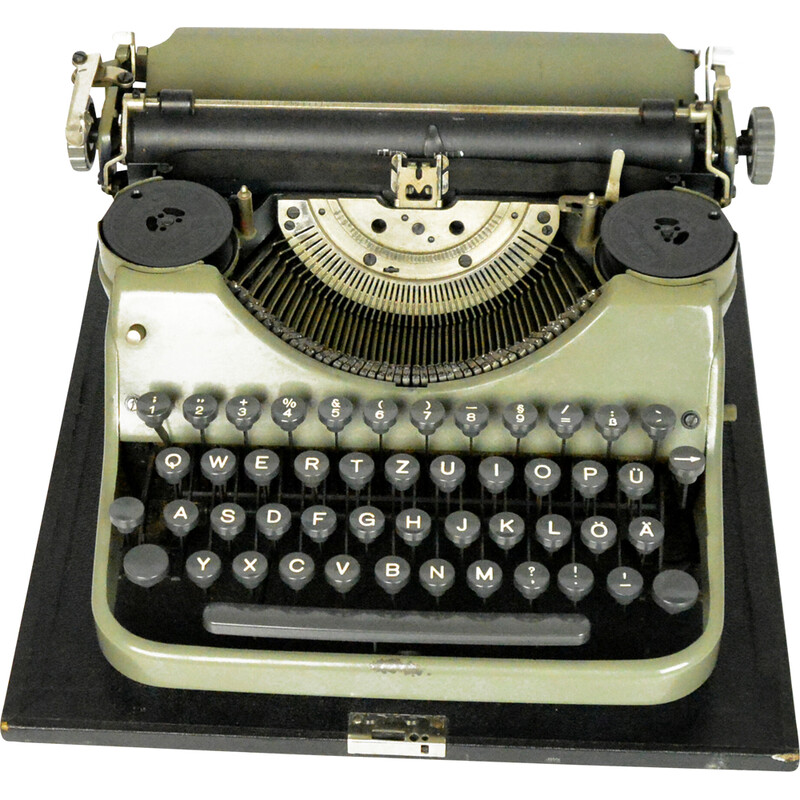 Máquina de escribir vintage Mercedes K-45, Alemania años 50
