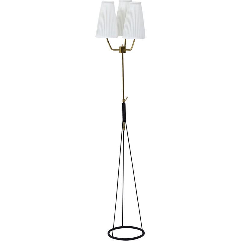 Vintage floor lamp by Eje Ahlgren for Luco, Sweden 1950s