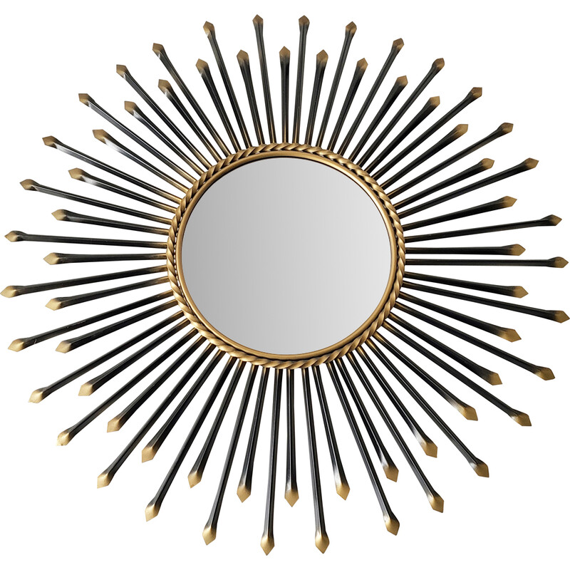 Vintage sun mirror by Chaty Vallauris, 1960