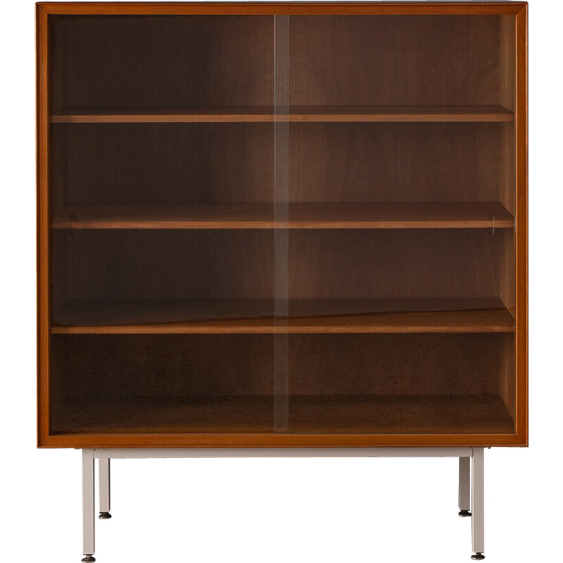 Vintage walnut display cabinet, Germany 1960s