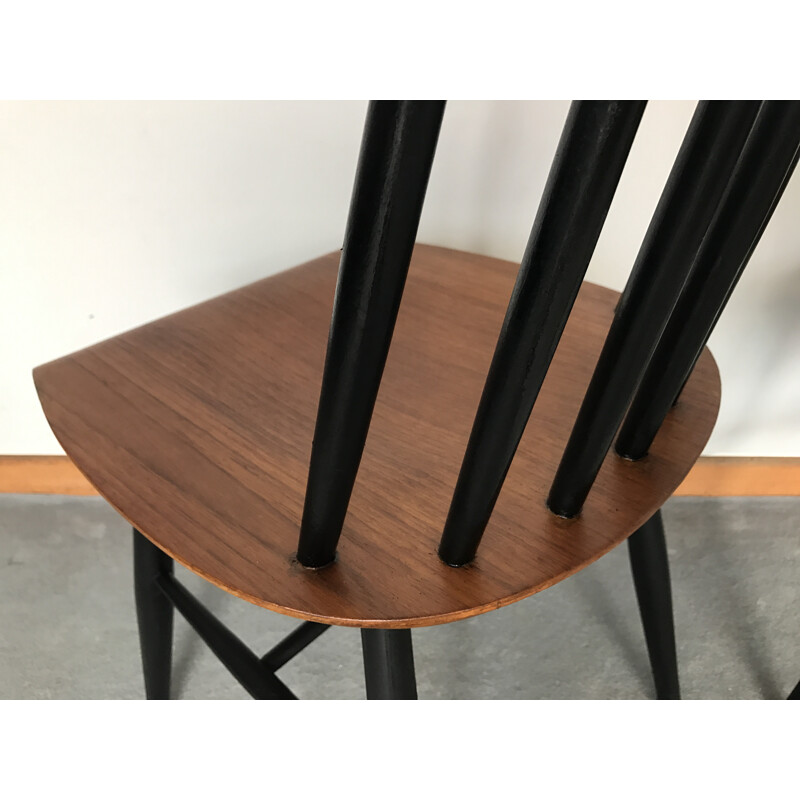 Set of 6 "Fanett" teak chairs, Ilmari TAPIOVAARA - 1960s