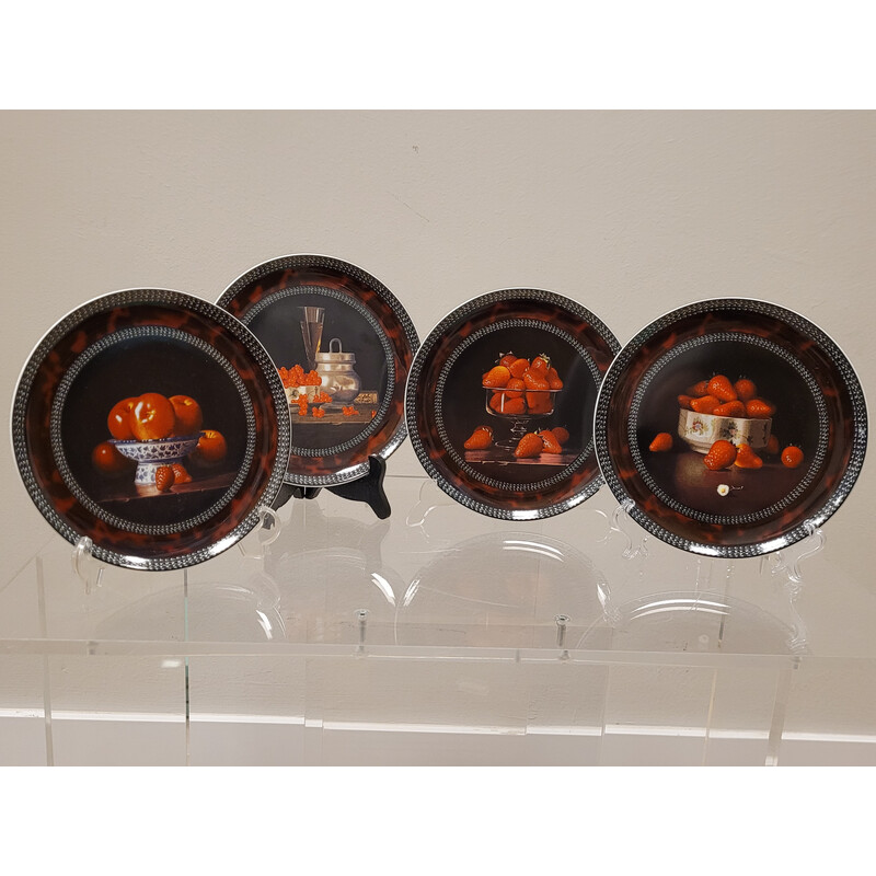 Vintage dessert set by Jean-Claude Chauray for Maison Bernardaud, France 1994