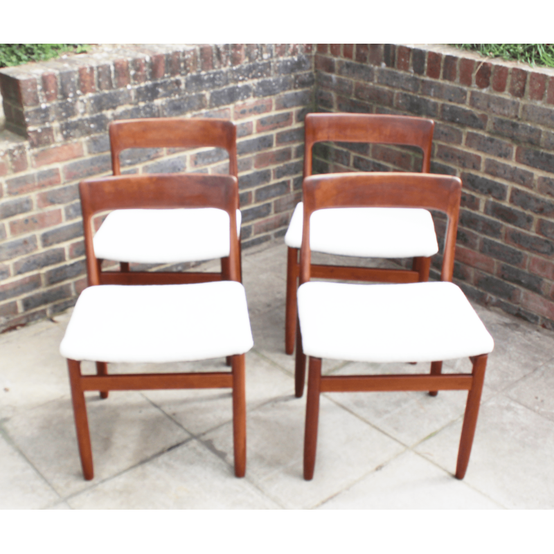 Set of 4 mid century teak dining chairs by John Herbert for Younger, 1950-1960s