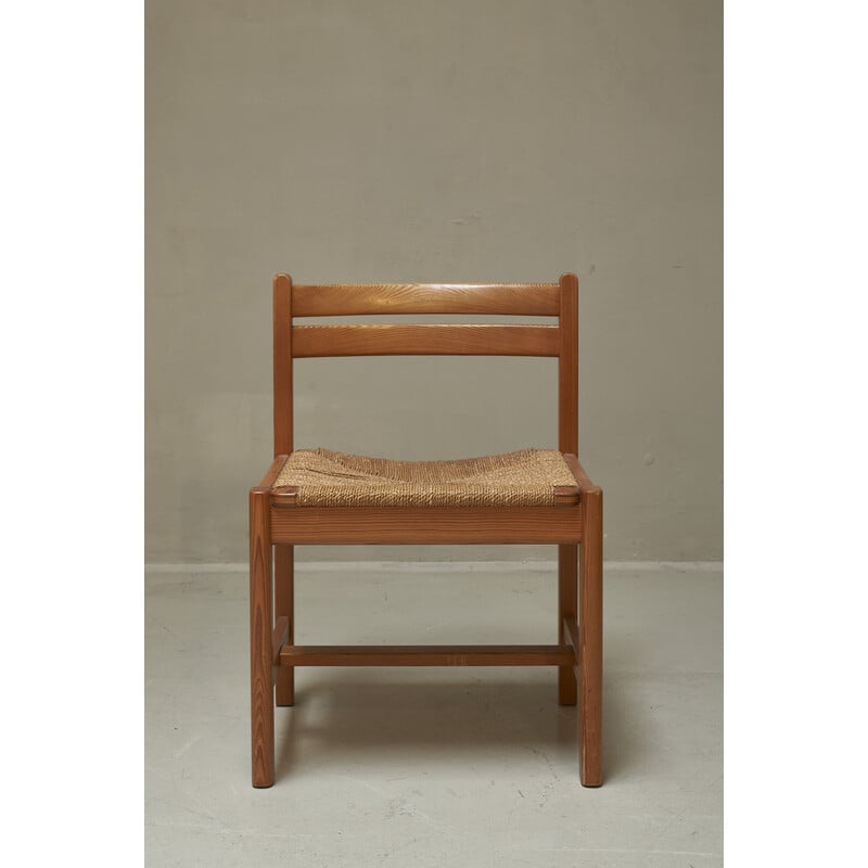 Ensemble de 4 chaises vintage "Asserbo" en pin par Børge Mogensen pour Ab Karl Andersson et Söner