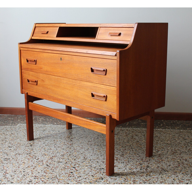 Danish secretary in teak Arn Wahl Iversen - 1960s