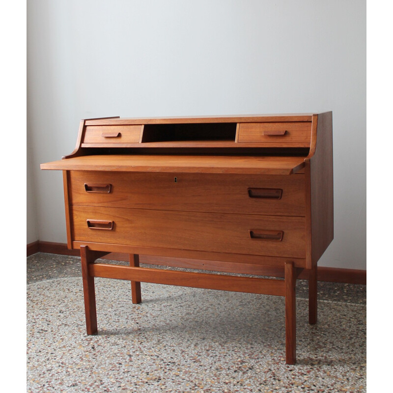 Danish secretary in teak Arn Wahl Iversen - 1960s