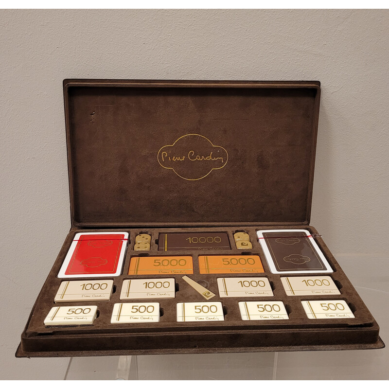 Vintage poker set by Pierre Cardin, France 1960-1970