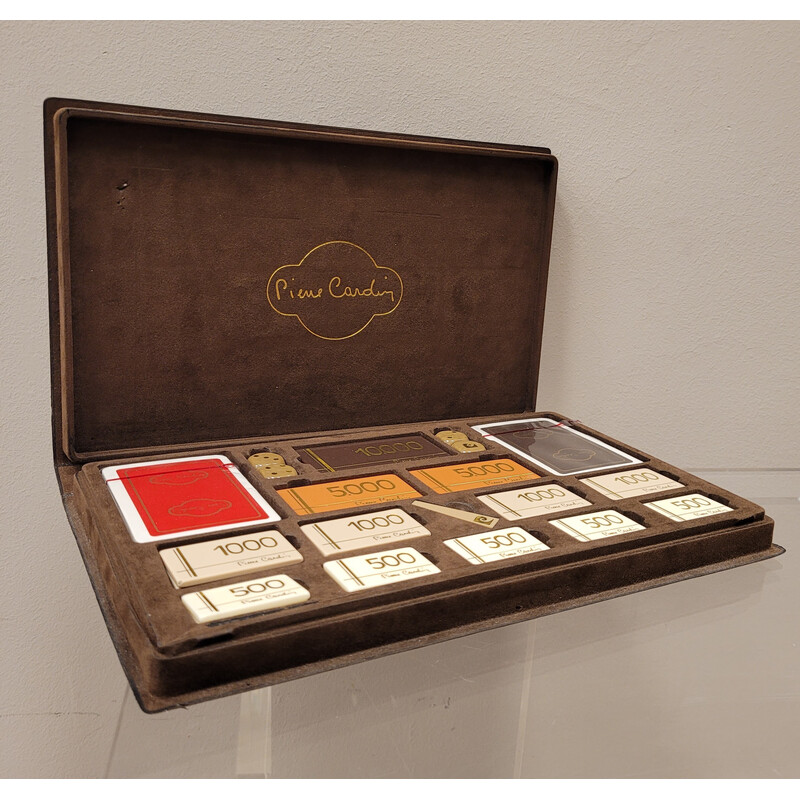 Vintage poker set by Pierre Cardin, France 1960-1970