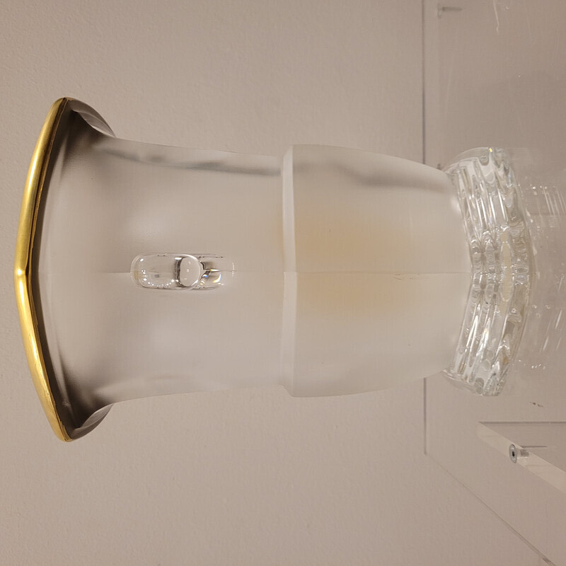 Secchiello da champagne in vetro Art Déco vintage, Francia