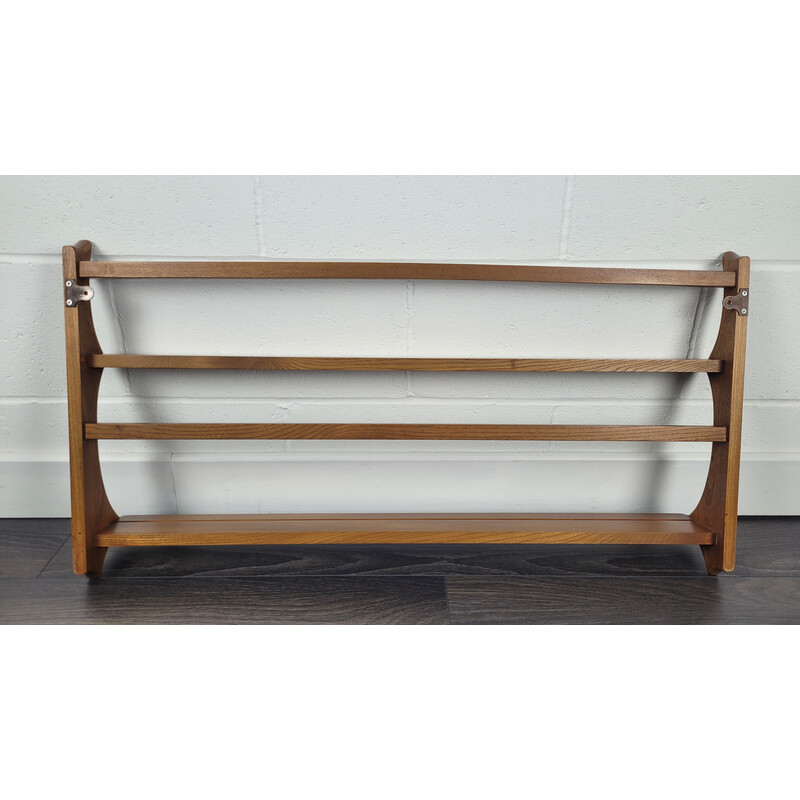 Vintage plate rack wall by Ercol, 1980s