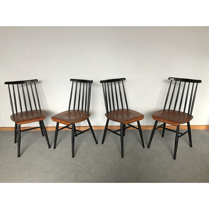 Set of 4 scandinavian teak chairs - 1960s