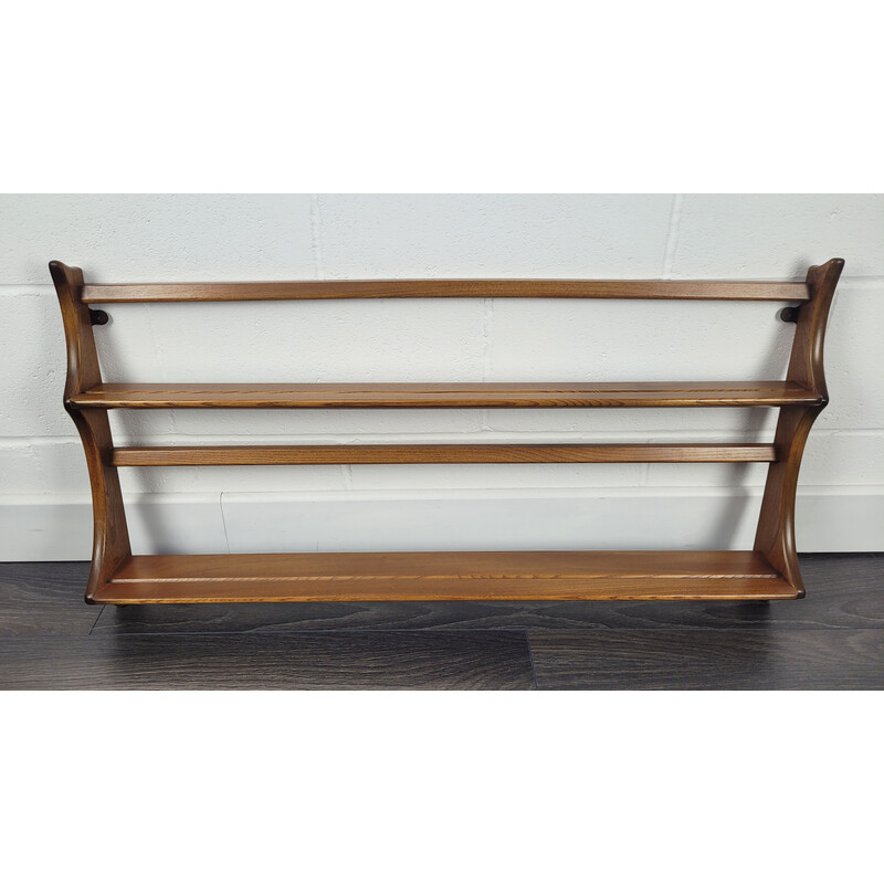 Vintage plate rack wall by Ercol, 1980s