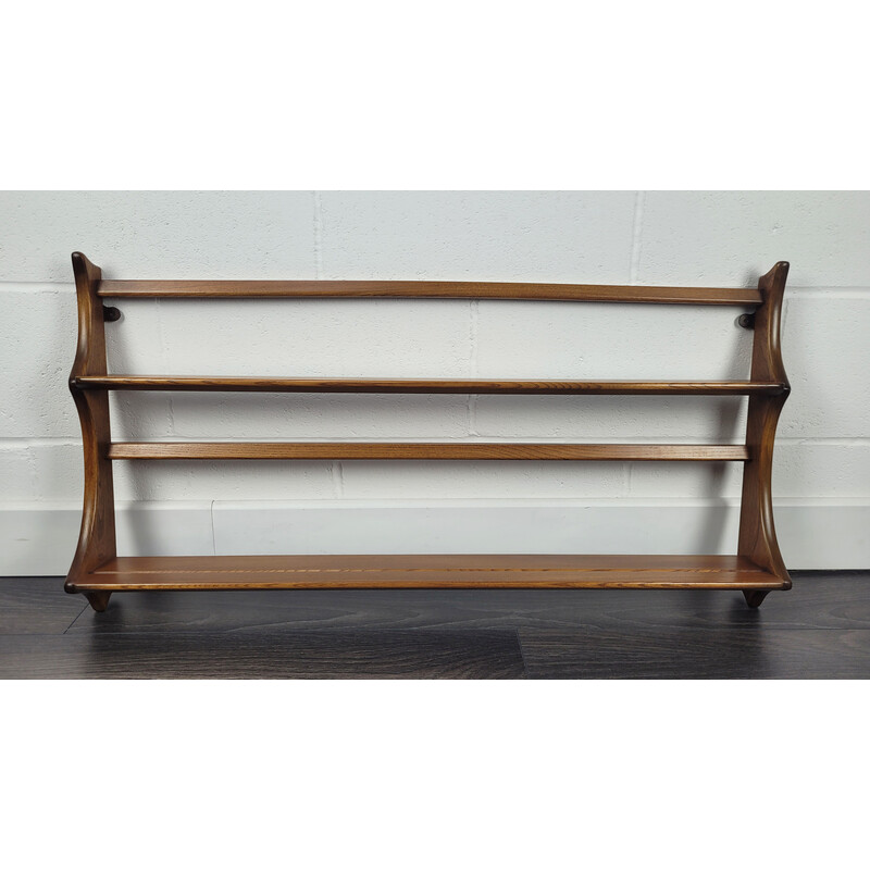 Vintage plate rack wall by Ercol, 1980s