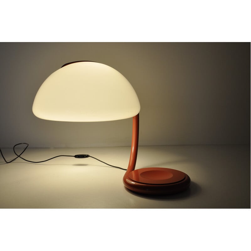 Lampada da tavolo vintage Serpente di Elio Martinelli per Martinelli Luce, 1960