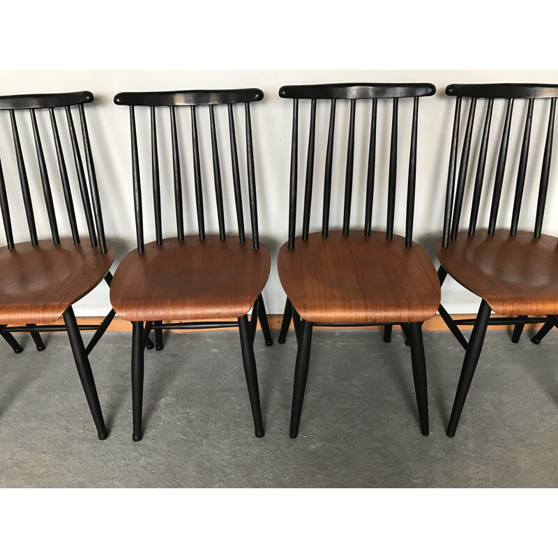 Set of 4 scandinavian teak chairs - 1960s