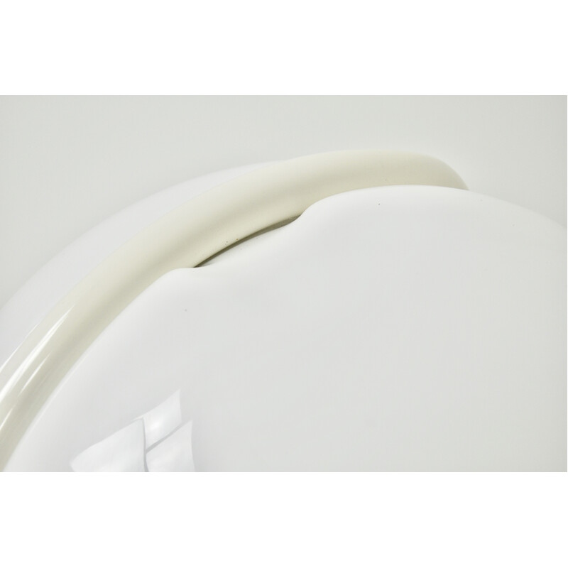 Lampe de table vintage Serpente blanche par Elio Martinelli pour Martinelli Luce, 1960